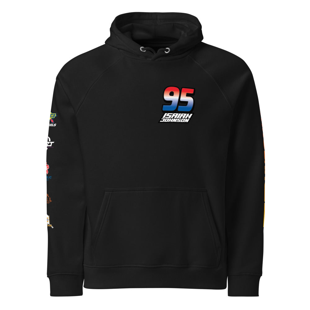 Premium Raglan Hoodie with Color Logos