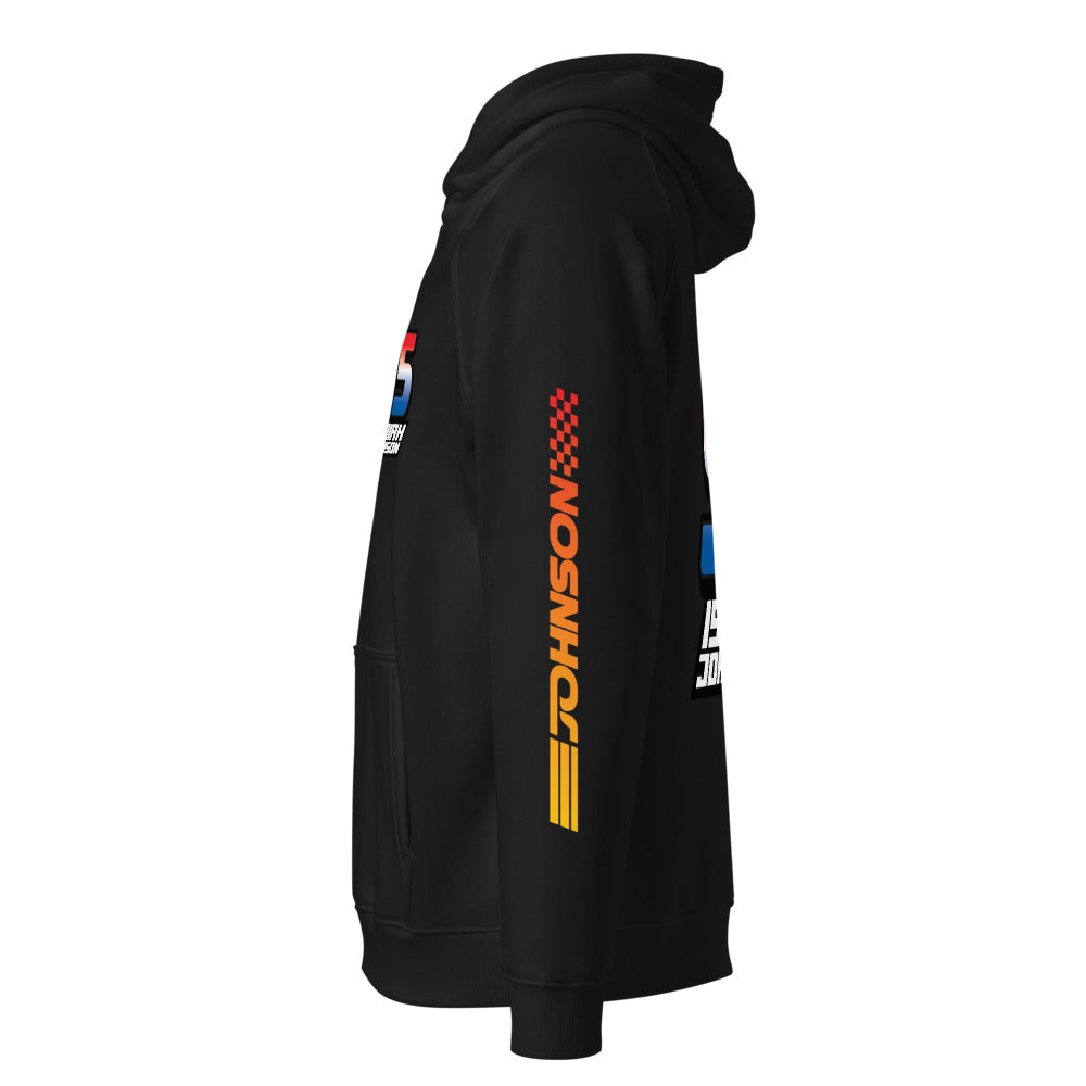 Premium Raglan Hoodie with Color Logos